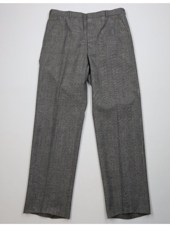Christian Dior Other - Vintage 70s Christian Dior Mens 34x34 Heavy Wool Knit Wide Leg Chino Pants Plaid